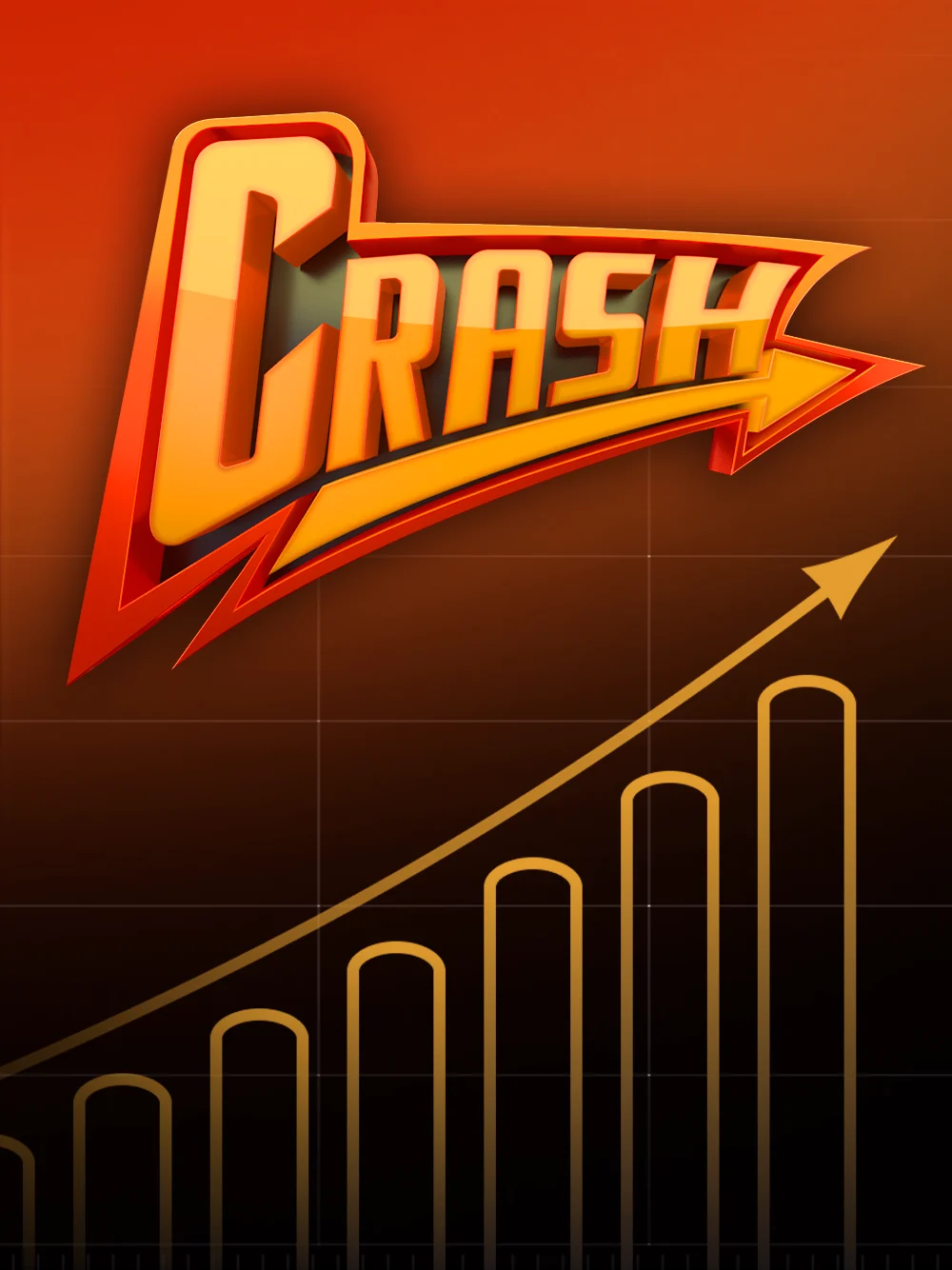 Juego crash con tensión de mercado y estética minimal de acción