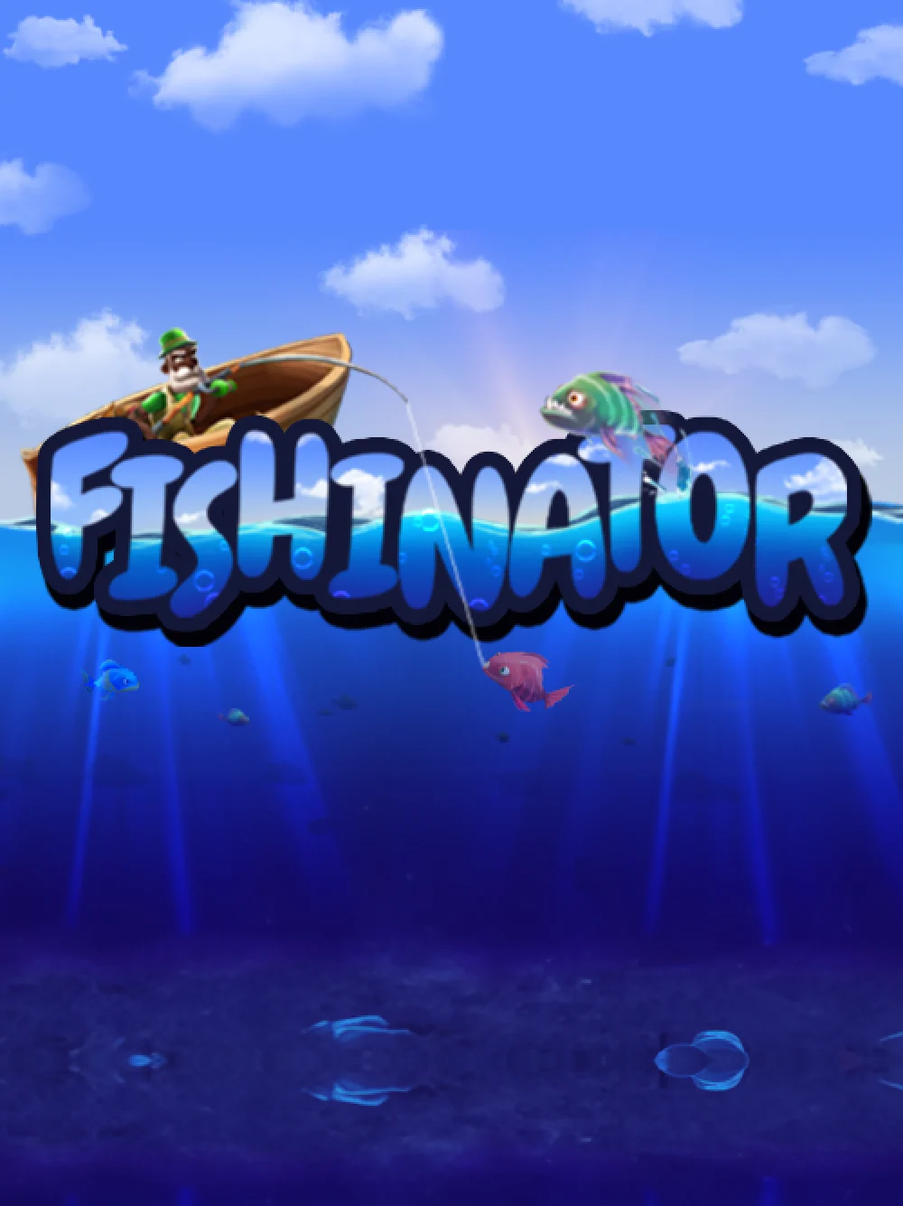 Juego acuático de pesca con colores vivos y sensación casual